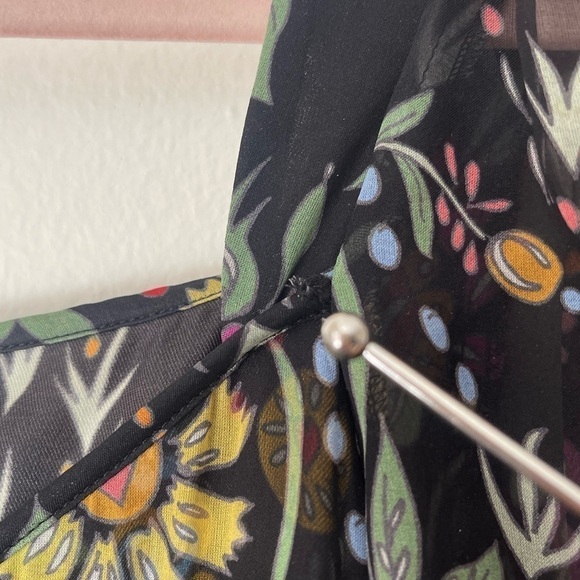 La DoubleJ Sissi Tiered Ruffle Midi Dress Babe in Silk Chiffon XS - Picture 12 of 17